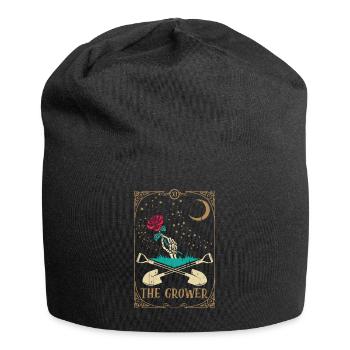Rose Tarot Card Occult Club Gothic Grower - Jersey-Beanie - Schwarz - Vorne