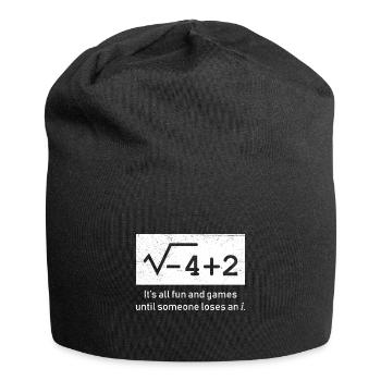 Complex numbers funny math - Jersey Beanie - black - Front
