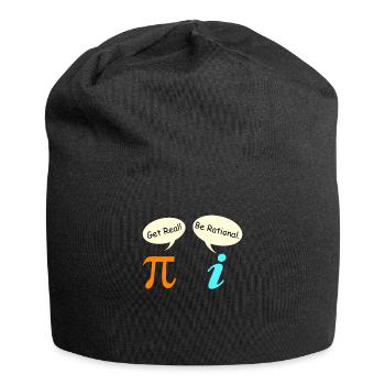Math Saying Complex Number Pie get real - Jersey Beanie - black - Front