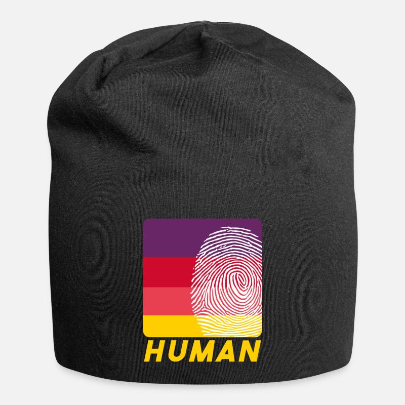 Empreintes digitales humaines - Bonnet en jersey - noir
