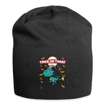 Trick Or Treat Scary Creepy Halloween Monster - Jersey Beanie - black - Front