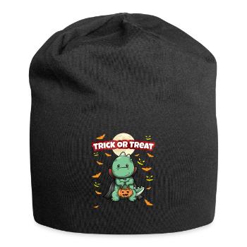 Trick Or Treat Scary Creepy Halloween Monster - Jersey Beanie - black - Front