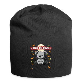 Trick Or Treat Scary Creepy Halloween Monster - Jersey Beanie - black - Front