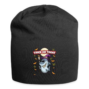 Trick Or Treat Scary Creepy Halloween Monster - Jersey Beanie - black - Front