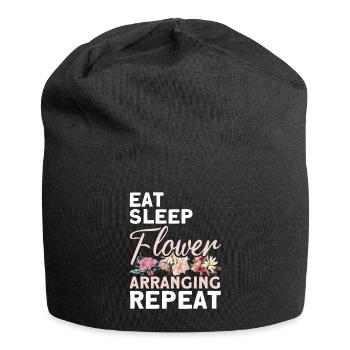 Florist Floristik Blumen Blumenladen Florist - Jersey-Beanie - Schwarz - Vorne
