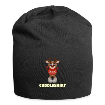 Chemise câline Câlin Hiver Chaud Neige - Bonnet en jersey - noir - Devant