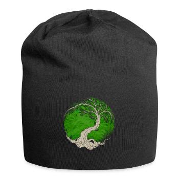 Yggdrasil Tree of Life Wiking nordisches Symbol - Jersey-Beanie - Schwarz - Vorne