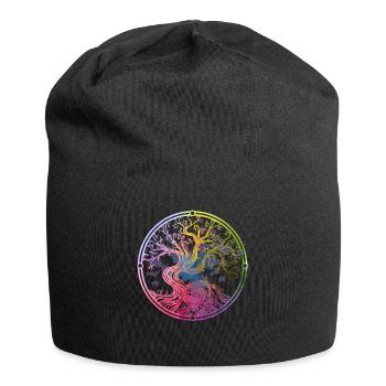 Yggdrasil Tree of Life Viking Nordic symbol - Jersey Beanie - black - Front