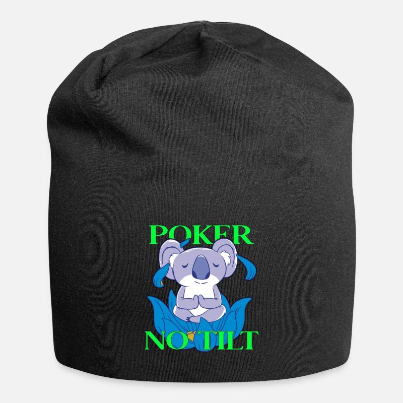 Poker Player Tilt Design - Jersey-Beanie - Schwarz