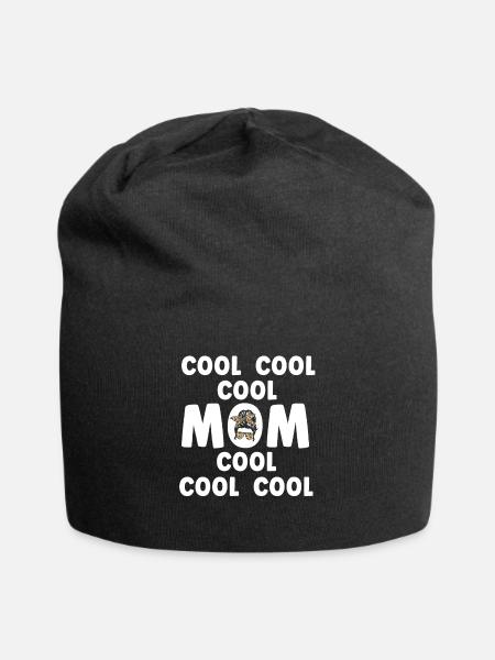 Maman cool - Bonnet en jersey - noir