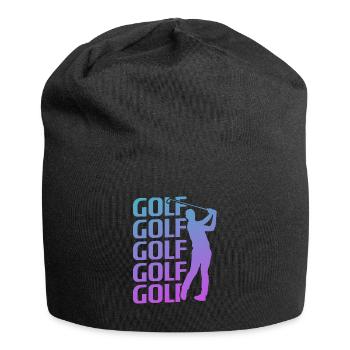 Retro Vintage Classic Golf Golfing Golfer - Jersey-Beanie - Schwarz - Vorne