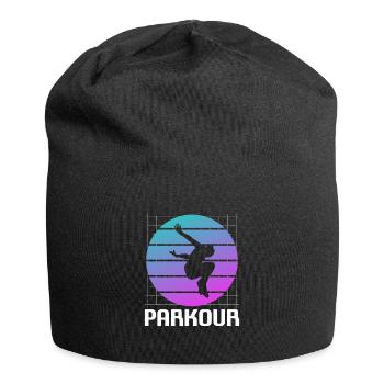 Rétro Vintage Classic Parkour Traceur - Bonnet en jersey - noir - Devant