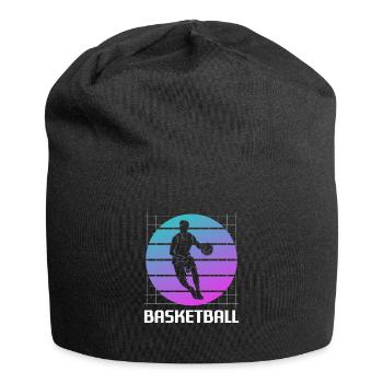 Retro Vintage Classic Basketball Player - Jersey-Beanie - Schwarz - Vorne