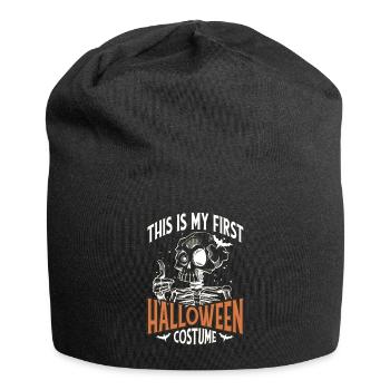 This is My 1st Halloween Costume With Boo Pumpkin - Jersey Beanie - black - Front