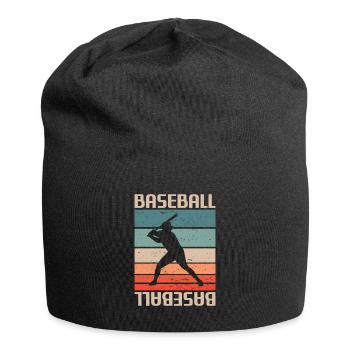 Retro Vintage Classic Baseball Player - Jersey-Beanie - Schwarz - Vorne