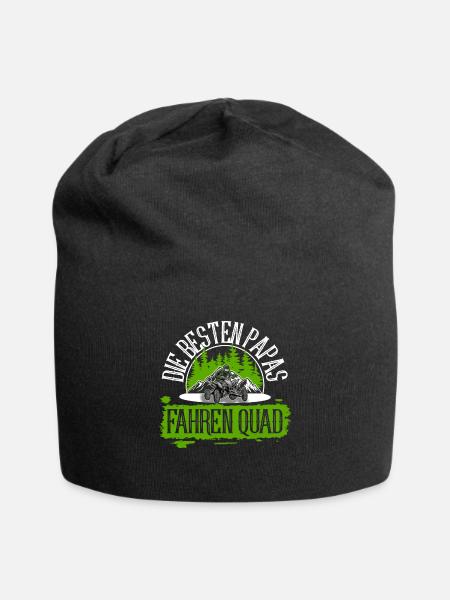 Quad ATV Offroad Quadfahrer Papa Vater - Jersey-Beanie - Schwarz