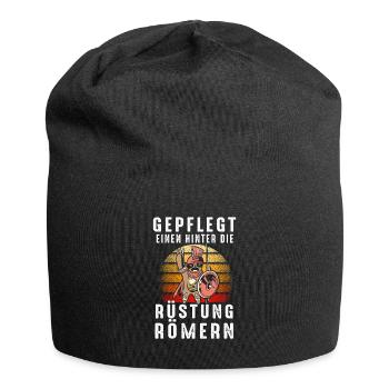 Gepflegt Einen Hinter Die Rüstung Römern - Jersey-Beanie - Schwarz - Vorne