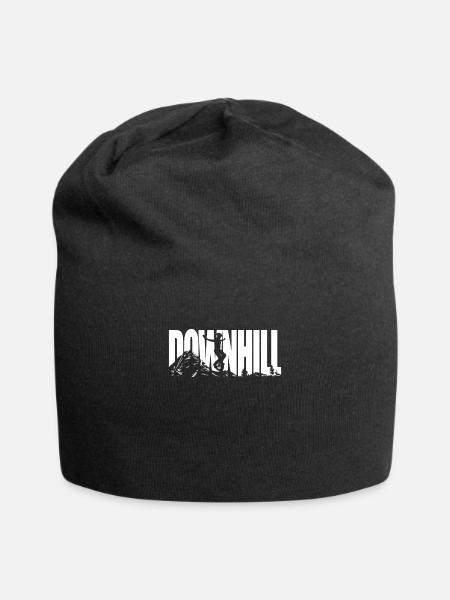 Downhill Monowheel Einrad - Jersey-Beanie - Schwarz