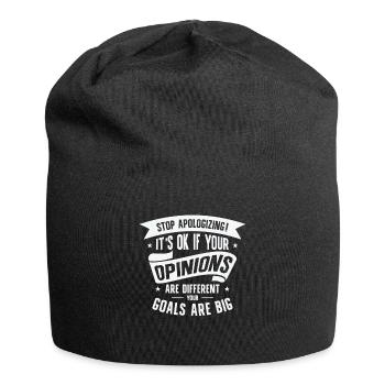 Positivité Outsider Poète Poésie Objectifs - Bonnet en jersey - noir - Devant