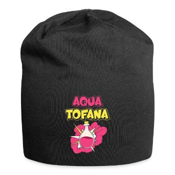 Aqua Tofana Vintage Poison Bottle Skull Pop Art - Jersey Beanie - black - Front