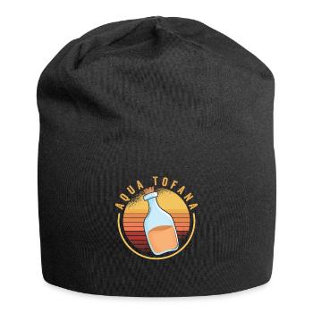 Aqua Tofana Vintage Poison Bottle Line Art Crime - Jersey Beanie - black - Front