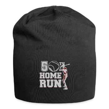 Age 50 Year Old Day Birth Athlete Sport Baseball - Jersey Beanie - black - Front