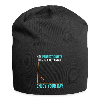 This is an 89° angle for perfection lists - Jersey Beanie - black - Front