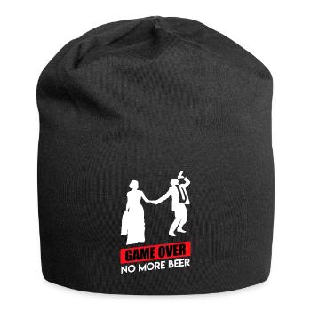 Game over- JGA Men Boys' Farewell Wedding - Bonnet en jersey - noir - Devant