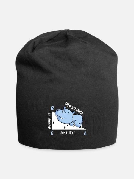 Hippotenuse Mathelehrer lustiges Mathe - Jersey-Beanie - Schwarz