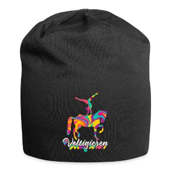 Voltigieren - Jersey-Beanie - Schwarz - Vorne