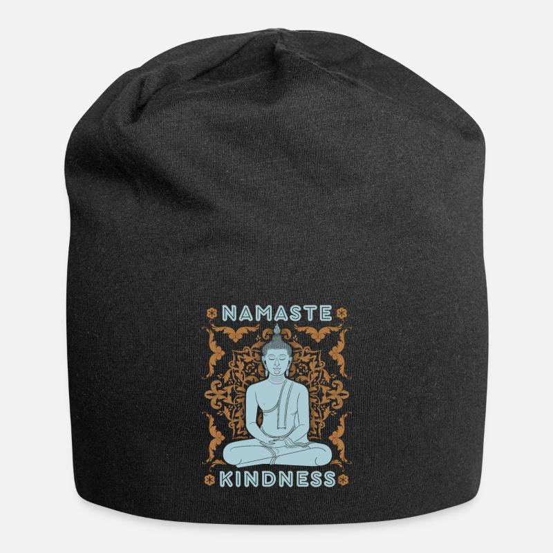 Buddha Design, Bouddha thaïlandais, Thaïlande - Bonnet en jersey - noir
