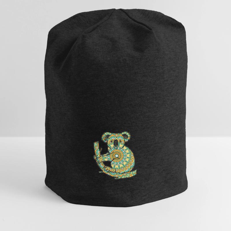 Mandala Koala Geometry Pattern Jersey Beanie