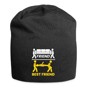 Best Friend Sofa Freundschaft - Jersey-Beanie - Schwarz - Vorne