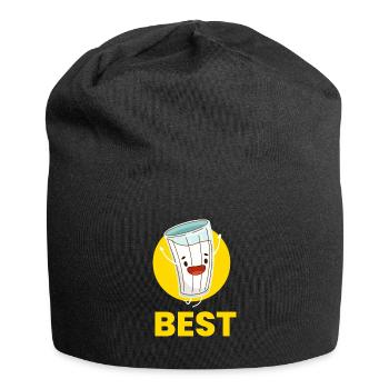 Best Friend Milch Freundschaft - Jersey-Beanie - Schwarz - Vorne
