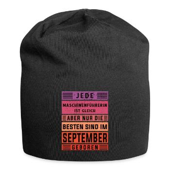 Geburtstag September geboren Anlagen und - Jersey-Beanie - Schwarz - Vorne