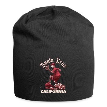70er 80er In Der Kalifornischen Stadt Santa Cruz - Jersey-Beanie - Schwarz - Vorne