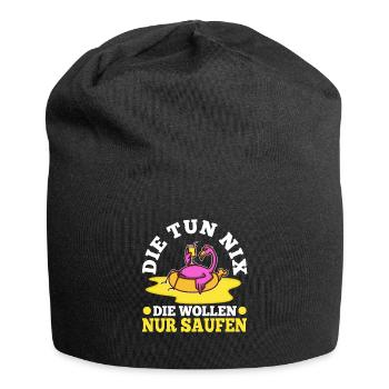 Die tun nix die wollen nur saufen - Jersey-Beanie - Schwarz - Vorne