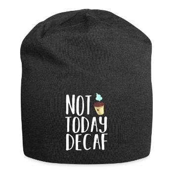 Decaffeinated Coffee Caffeine Caffeine Free - Jersey Beanie - charcoal grey - Front