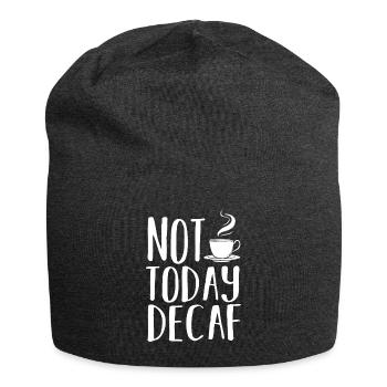 Decaffeinated Coffee Caffeine Decaffeinated - Jersey Beanie - charcoal grey - Front