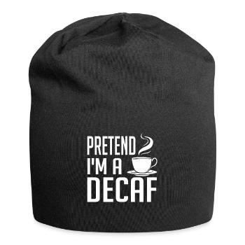 Decaffeinated Coffee Caffeine Decaffeinated - Jersey Beanie - black - Front