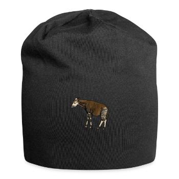 Okapi I forest giraffe from the rainforest for - Jersey Beanie - black - Front