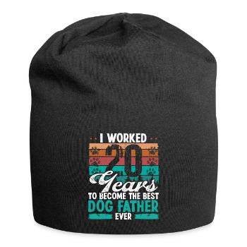 20 Year Old Best Dog Father 20 Birthday Dog Dad - Jersey Beanie - black - Front