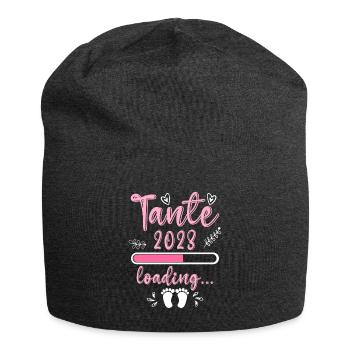Tante 2023 loading Nichte Neffe Baby Tanten - Jersey-Beanie - Anthrazit - Vorne