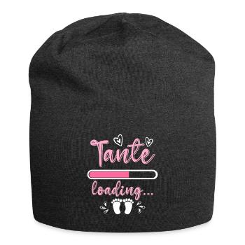 Tante 2023 loading Nichte Neffe Baby Tanten - Jersey-Beanie - Anthrazit - Vorne