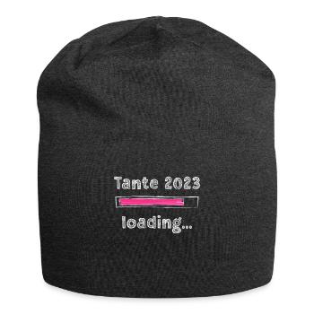Tante 2023 loading Nichte Neffe Baby Tanten - Jersey-Beanie - Anthrazit - Vorne