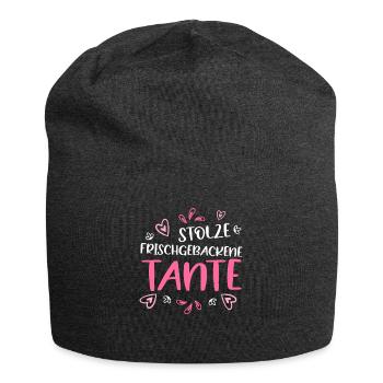 stolze frischgebackene Tante Nichte - Jersey-Beanie - Anthrazit - Vorne