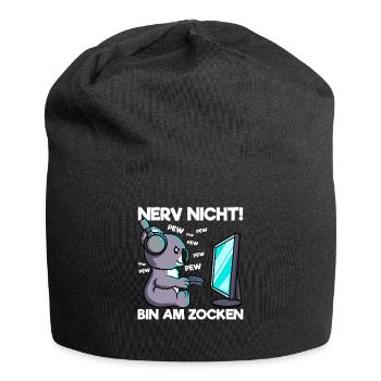 Nerve not am at gaming gaming koala - Jersey Beanie - black - Front