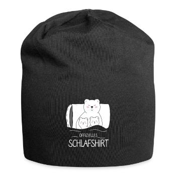 Offizielles Schlafshirt Eisbär - Jersey-Beanie - Schwarz - Vorne