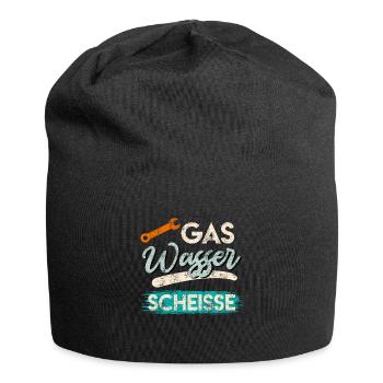 Gas Wasser Scheiße - Jersey-Beanie - Schwarz - Vorne