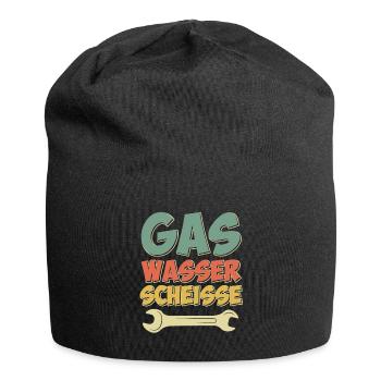 Gas Wasser Scheiße - Jersey-Beanie - Schwarz - Vorne